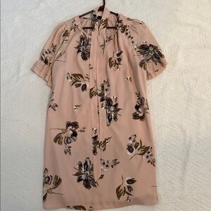 Kaari Blue Floral Blush Mini Dress